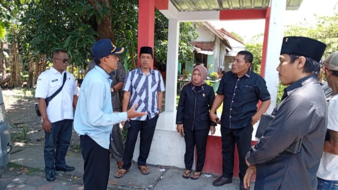 Komisi C DPRD Jombang sidak proyek pengentasan kawasan kumuh.