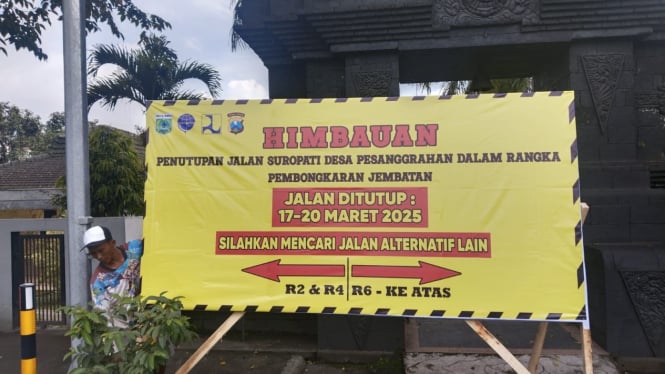 Perbaikan Jembatan Suropati Kota Batu mulai dilakukan besok.