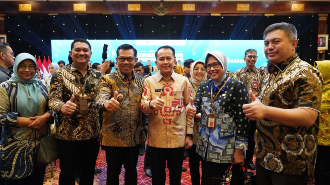Wali Kota Batu Nurochman saat hadiri SP2D di Jakarta