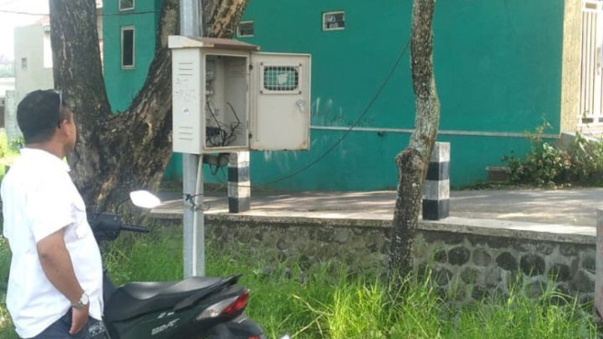 Beberapa komponen PJU yang hilang di Kota Batu