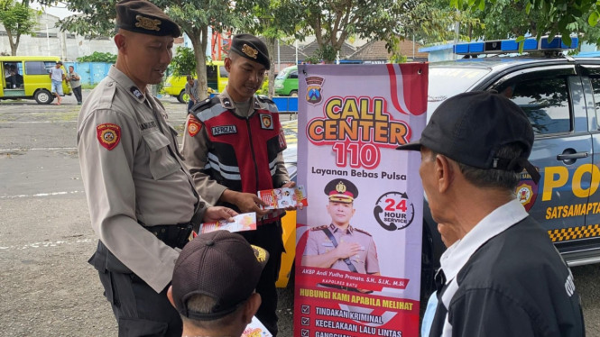 Sosialiasi call center 110 petugas Polres Batu