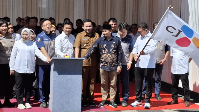 Menteri Perdagangan Budi Santoso, melepas ekspor di PT CJI