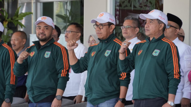 Pelepasan atlet Porprov IX 2025 Kota Batu