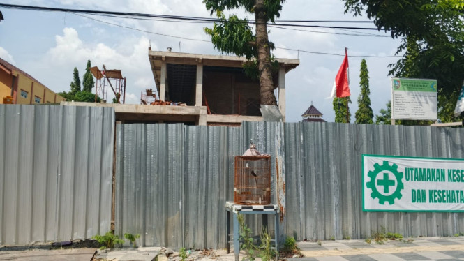 Pekerjaan proyek Puskesmas Jelakombo.