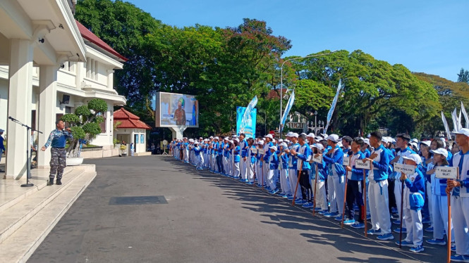 Pelepasan kontingen Kota Malang saat Porprov Jatim