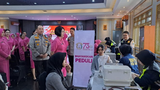 Vaksinasi HPV di Polresta Malang Kota