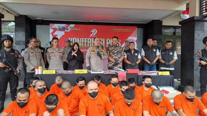 111 kasus narkoba diungkap Polresta Malang Kota
