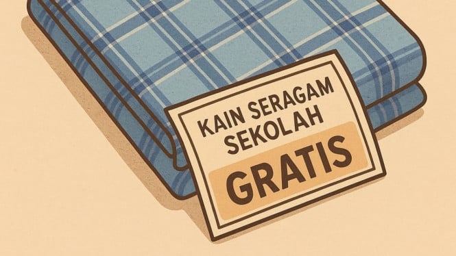 Ilustrasi seragam sekolah gratis.