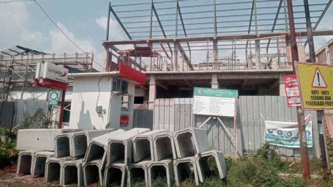 Proyek Puskesmas Keboan Jombang yang belum rampung