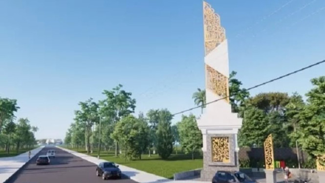 Site Plan landmark tugu Jombang.