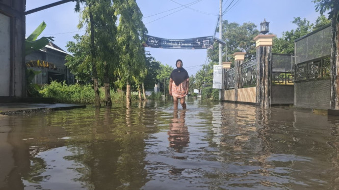 Salah satu wilayah langganan banjir di Jombang