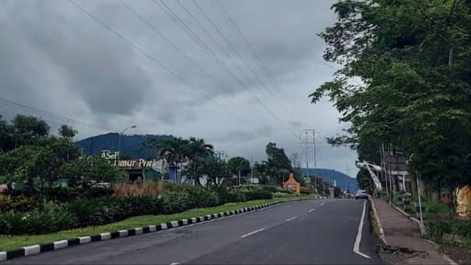 Ilustrasi pedestrian di Kota Batu