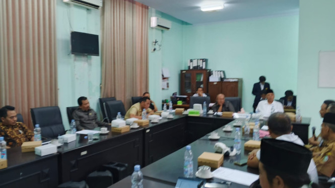 Suasana audiensi RDP Komisi A DPRD Jombang dan warga