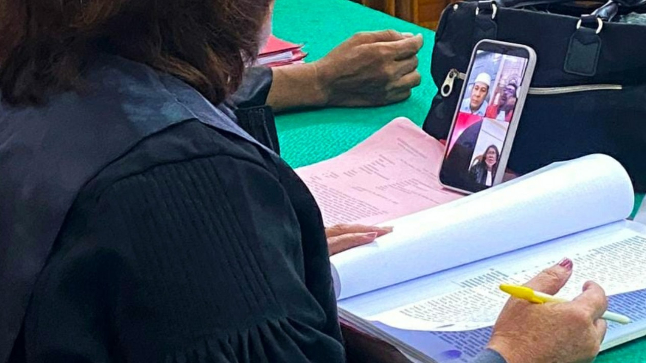 Sidang terdakwa Rambo divonis mati di PN Medan.