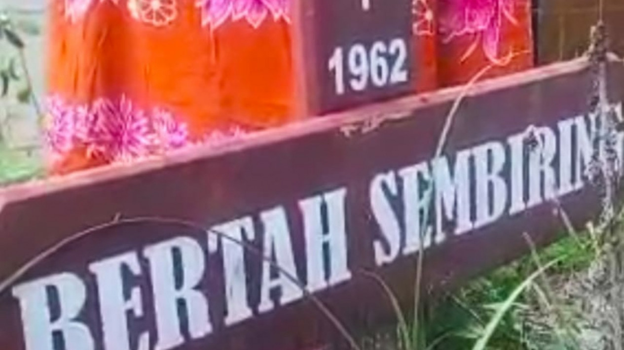 Pemakaman Bertah Sembiring yang dipanggil Satreskrim Polres Binjai.