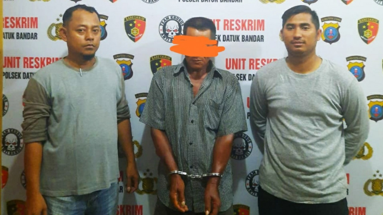 Pelaku pembakaran terhadap istri sendiri di Tanjungbalai.