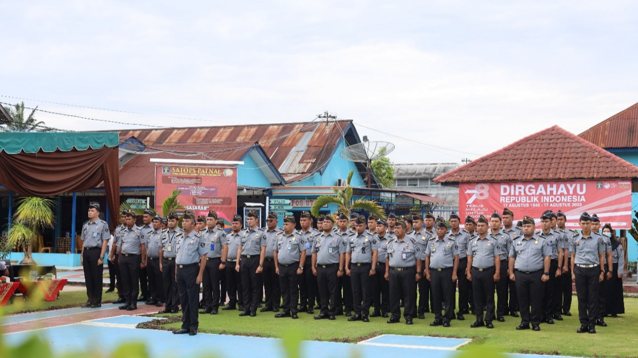 Upacara Hari Dharma Karya Dhika ke-78 di Lapas Tanjungbalai.