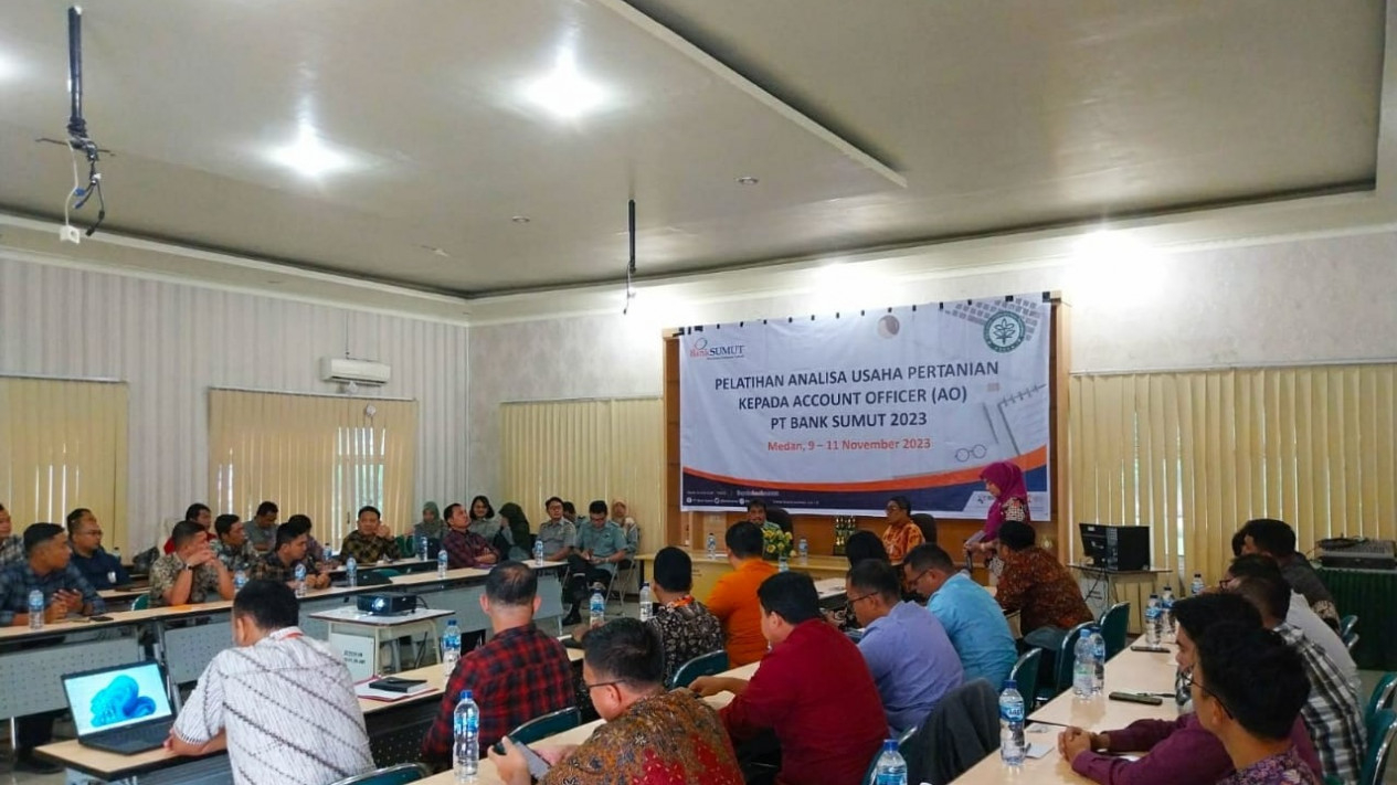 Kementan berikan pelatihan analisa usaha pertanian kepada pegawai Bank Sumut.