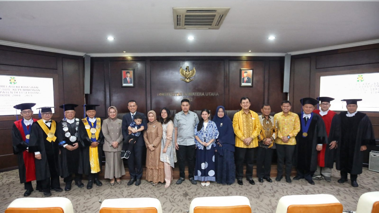 Musa Rajekshah raih gelar Doktor di USU.