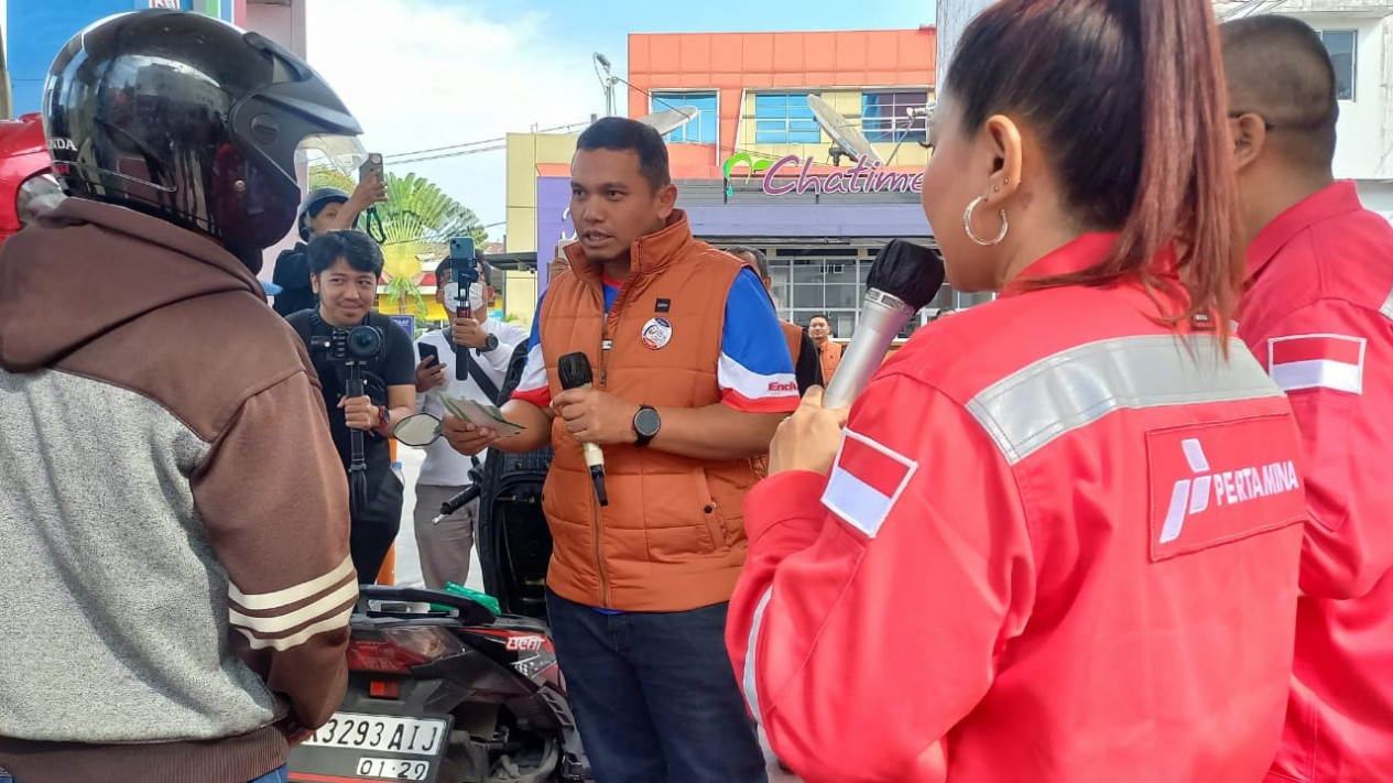 Foto Bulan K3 Pertamina Sumbagut Edukasi Pelanggan Hingga Mitra Kerja Tentang Keselamatan Kerja