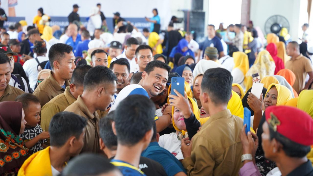Calon Gubernur Sumut nomor urut 1, Bobby Nasution.