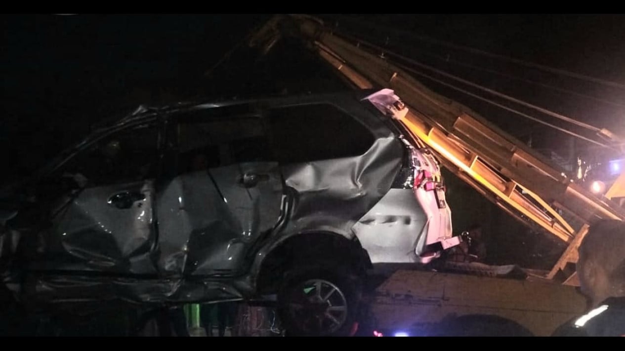 Lakalantas Kereta Api kontra mobil di Kabupaten Asahan.