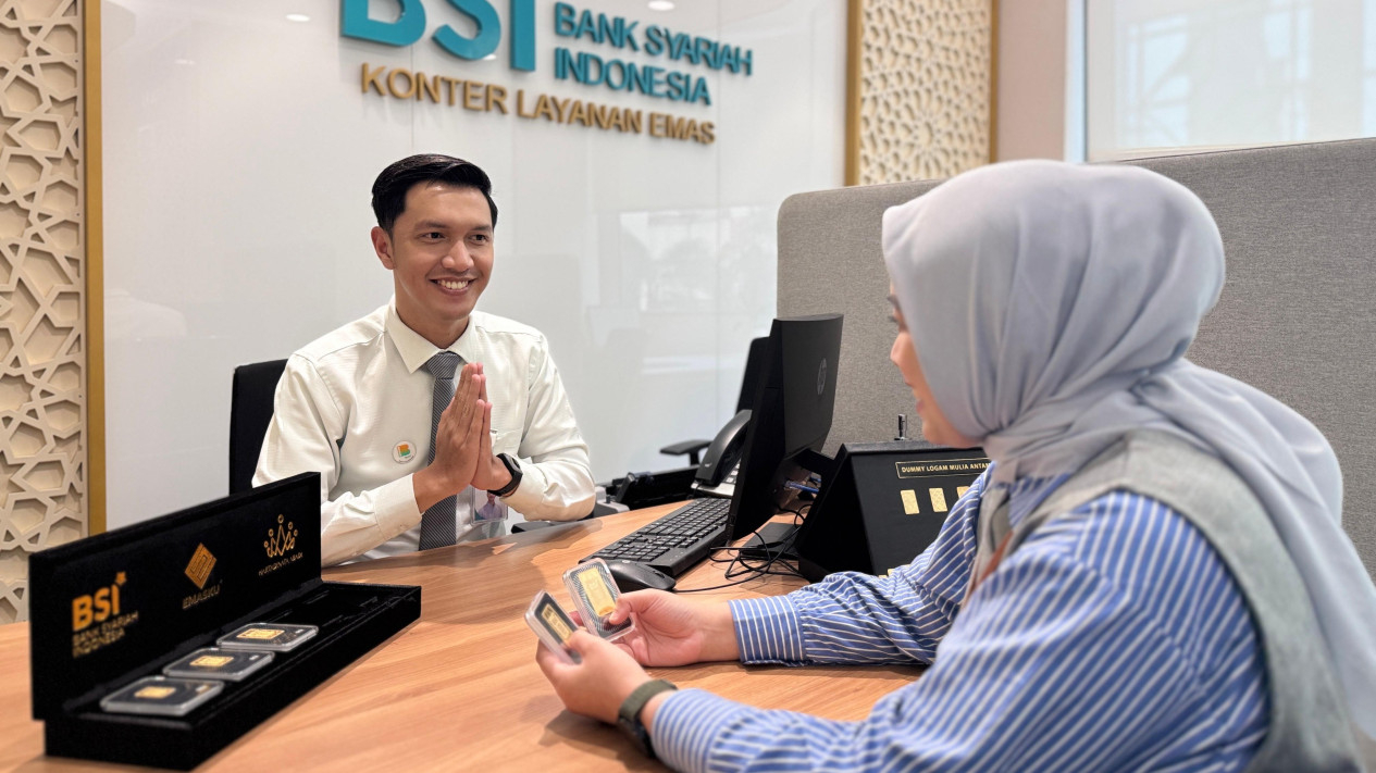 Saldo BSI emas digital melonjak 231 persen, imbas harga emas meroket.