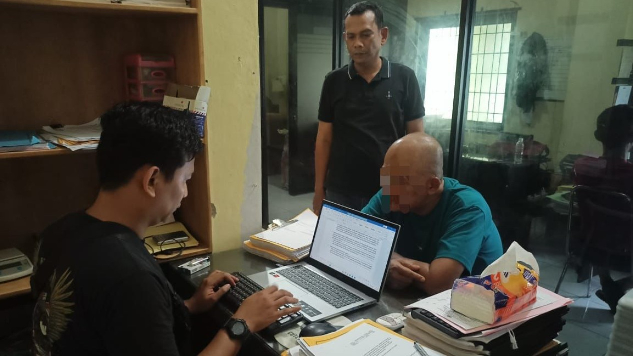 Ismail Nasution, bandar narkoba yang picu penyerangan polisi ditangkap.