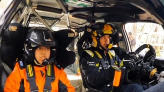 Intip Aksi Wagub Ijeck Duet dengan Putri Bungsunya di Sprint Rally Sumut 2023