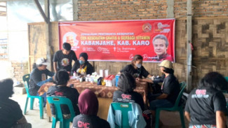Perkenalkan Sosok Ganjar Pranowo, GMC Sumut Gelar Pemeriksaan Kesehatan Gratis di Karo
