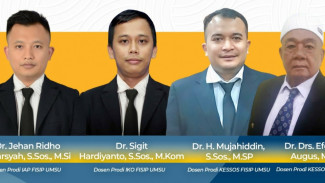 Dibawah Kepemimpinan Dekan Arifin, FISIP UMSU Tambah 4 Doktor Baru
