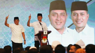 Gubernur Sumut, Edy Rahmayadi dan Wagub Sumut, Musa Rajekshah saat Pilkada Sumut 2018. Gubernur Sumut, Edy Rahmayadi dan Wagub Sumut, Musa Rajekshah saat Pilkada Sumut 2018.