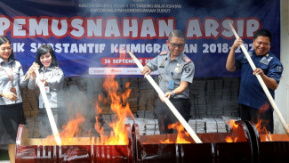 Kanim TBA Musnahkan Arsip 2018-2020 Sebanyak 55.093 Berkas