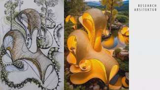 Salah satu contoh belajar sketsa yang dirender oleh AI menjadi 3D. Salah satu contoh belajar sketsa yang dirender oleh AI menjadi 3D.