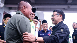 Edy Rahmayadi bersama Ketua Umum DPP PKB, Muhaimin Iskandar saat menjadi Cawapres. Edy Rahmayadi bersama Ketua Umum DPP PKB, Muhaimin Iskandar saat menjadi Cawapres.