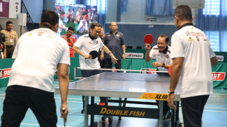 Laga eksebisi UAH Super Series III, UAH/Arief Trinugroho taklukkan Ijeck/Bobby. Laga eksebisi UAH Super Series III, UAH/Arief Trinugroho taklukkan Ijeck/Bobby.