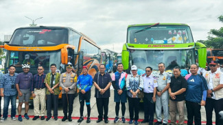 Pj Gubsu Lepas 1.200 Peserta Mudik Gratis Nataru 2023/2024 Pemprov Sumut