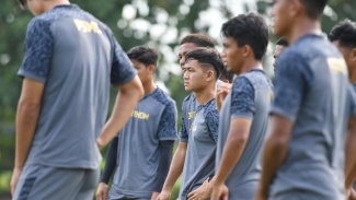Pemain PSMS Medan berlatih. Pemain PSMS Medan berlatih.