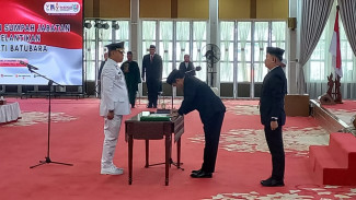 Pj Bupati Batubara Resmi Dilantik, Nizhamul Siap Sukseskan Pemilu 2024