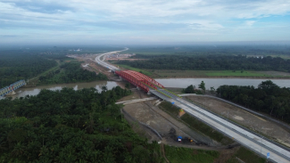 Ruas Tol Tanjungpura yang akan dioperasikan. Ruas Tol Tanjungpura yang akan dioperasikan.