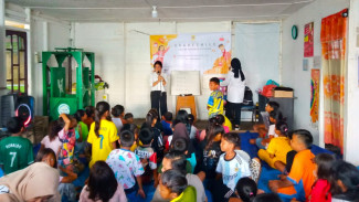 Sharesmile Berbagi Ilmu Pendidikan Kepada Anak-anak Kampung Nelayan Deliserdang