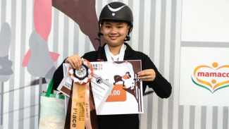 Brandon Toa, atlet muda berkuda berprestasi.