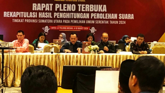 KPU Sumut gelar rekapitulasi tingkat provinsi Pemilu 2024. KPU Sumut gelar rekapitulasi tingkat provinsi Pemilu 2024.