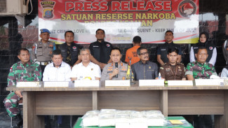 Polres Asahan Gagalkan Penyelundupan Sabu 10 Kg Asal Malaysia