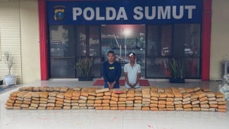 Polda Sumut Gagalkan Penyelundupan Ganja 272 Kg Asal Aceh, Dua Pelaku Diamankan