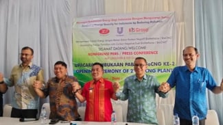 Peresmian pengoperasian proyek BioCNG komersial kedua PT KIS Biofuels Indonesia.