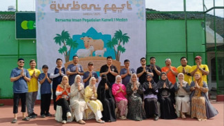 Qurban Fest Bersama Insan Pegadaian Kanwil 1 Medan Sembelih 54 Ekor Sapi dan Kambing