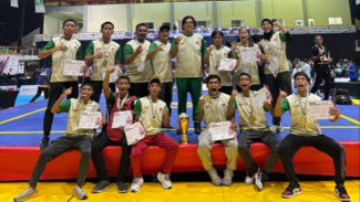 Kirimkan 5 Atlet, Sanda Senior Sumut Juara Umum Kejurnas Wushu 2025