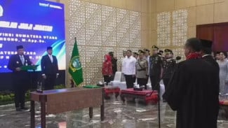Dilantik Jadi Sekda Sumut, Bobby Nasution Sampaikan 4 Pesan ke Togap Simangunsong