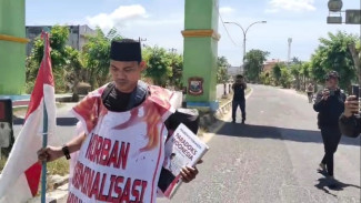 Mencari Keadilan, Kacak Alonso Korban Kriminalisasi Jalan Kaki ke Mabes Polri